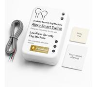 LavaRose Antivol de sécurité - Générateur de brouillard bloquant la vision pour dissuader les voleurs, sans résidus, télécommande via l'application Smart Life ou télécommande (module Alexa)