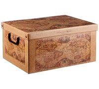 Lavatelli Bauletto Marco Polo Boite de Rangement avec Couvercle, Boite en carton, Rangement Vetement, Meuble de Rangement Chambre, Bureau, Panier de Rangement, Organisateur Tiroir, Boite Cadeau,MEDIUM