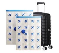 Lavatelli - Lot de 6 Sacs de Rangement Sous Vide 40x60 cm - Gain de Place Optimal pour Voyage & Maison - Compatibles Bagage Cabine 55x40x20 - Valve Universelle - Idéal Vêtements & Changement de Saison