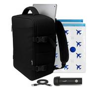 Lavatelli, Sac à Dos Sous Vide Ryanair 40x30x20 + Pompe USB-C Rechargeable & 2 Sacs 40x45 | Vac-u-Bag, Bagage Cabine EasyJet Low Cost | Sac à Dos Premium Voyage (Caratteri totali: 195. Limite rispetta