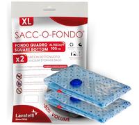 Lavatelli Sac de Rangement Sous Vide XL - Lot de 2 Sacs avec Aspirateur, Compression Voyage ou Dressing, Rangement Sous Lit, 80x35x105 cm