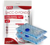 Lavatelli Sac de Rangement Sous Vide XXL - Lot de 2 Sacs avec Aspirateur, Compression Voyage ou Dressing, Rangement Sous Lit, 100x45x120 cm