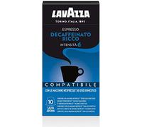 Lavazza , 100 capsules compatibles Nespresso, Ricco décaféiné espresso, 10 paquets de 10 capsules