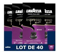 Lavazza, 40 Capsules Café, Capsules Compatibles Avec les Machines Nespresso Original, 4 x Intenso, 4 Paquets de 10 Capsules
