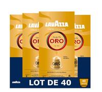 Lavazza, 40 Capsules Café, Capsules Compatibles Avec les Machines Nespresso Original, 4 x Qualità Oro, 4 Paquets de 10 Capsules