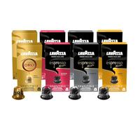 Lavazza, 80 Capsules Café Assorties, Capsules Compatibles Avec les Machines Nespresso Original, 2 x Espresso Maestro Classico, 2 x Ristretto, 2 x Lungo et 2 x Qualità Oro, 8 Paquets de 10 Capsules