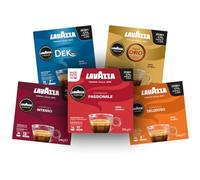 Lavazza, A Modo Mio, Assortiment de Capsules de Café, 100% Arabica, Intensité 6 à 13, 180 capsules AMM, Passionale, Intenso, Delizioso, Dek, Oro
