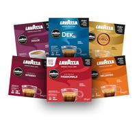 Lavazza, A Modo Mio, Assortiment de Capsules de Café, 100% Arabica, Intensité 6 à 13, 216 capsules AMM, Passionale, Intenso, Delizioso, Dek, Lungo Dolce, Oro
