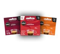 Lavazza, A Modo Mio, Assortiment de Capsules de Café, 100% Arabica, Intensité 8 à 13, 108 capsules AMM, Passionale, Intenso, Delizioso