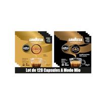 Lavazza, A Modo Mio, Assortiment de Capsules de Café Oro et Oro Altura, 100% Arabica, Intensité 8 et 9, 128 capsules AMM