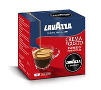 Lavazza A Modo Mio Crème et goût classique, 256 capsules de café, pour un expresso avec des notes de chocolat et de fruits secs, arabes et robustes, intensité 12/13, torréfaction moyenne, 16 paquets x 16 capsules