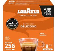 Lavazza A Modo Mio Delizioso - 16 x 16 capsules (256 capsules) - Arabica Blend - Floral - Floral et légèrement liquoreux - Intensité moyenne (8) - Capsules pour machine à expresso - 256 unités