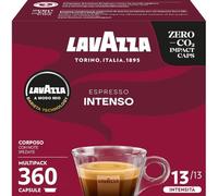 Lavazza, A Modo Mio Espresso Intenso, 360 Capsules de Café, pour un Espresso aux Notes de Cacao et d'épices, Arabica et Robusta, Intensité 13/13, Torréfaction Moyenne, 10 Paquets de 36 Capsules
