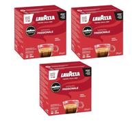 Lavazza A Modo Mio Espresso Passionale Lot de 3 capsules de café 108 dosettes au total