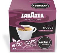Lavazza A Modo Mio Lungo Dolce Lot de 4 boîtes de 16 capsules de café