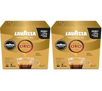 Lavazza - A Modo Mio Qualita Oro, 16 Capsules de Café, pour un Espresso aux Notes fruités et Florales, 100% Arabica, Intensité 8 sur 13, Torréfaction Moyenne, 2 Paquets de 16 Capsules