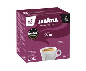 Lavazza AMM - Lungo Dolce x 36 Capsules | Notes fruitées, 100 % arabique, intensité 6/13, grillage moyen, pour machines à mode Mio, idéales pour un expresso de 40 ml