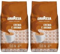 Lavazza Café Espresso Crema e Aroma en Grain entier (Lot de 2)
