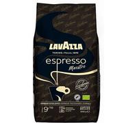 Lavazza, Espresso Maestro, Café En Grains, Avec Notes Aromatiques De Fruits Secs Et De Chocolat, 100% Biologique Et Certifié Rainforest Alliance, Intensité 9/10, Torréfaction Lente Et Douce, 1Kg