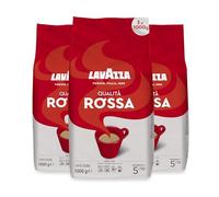 Lavazza Café Qualita Rossa, Café en Grains, Lot de 3, 3 x 1000g