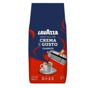 Lavazza, Crema e Gusto Classico Grains de café torréfiés aux notes aromatiques épicées, idéal pour les grains de café expresso, Arabica et Robusta, intensité 8/10, torréfaction foncée, 1 paquet de 1