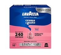 Lavazza, Crème et goût sucré, 240 capsules de café en aluminium compatibles avec les machines Nespresso* Original, notes aromatiques de fruits secs, arabica et robuste, intensité 10, torréfaction