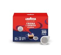 Lavazza, Crème et saveur classique, café expresso, arabica et robuste avec notes boisées et tabac, intensité 8/10, brun foncé, 4 paquets de 50 capsules