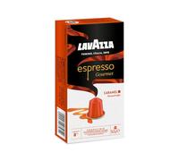 Lavazza, Espresso Gourmet Caramel, Capsules de café Nespresso Original, compatibles avec les machines, avec l'arôme naturel de caramel, 100 % arabica, intensité 8/13, torréfaction moyenne, 1 paquet de