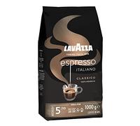 LAVAZZA - Espresso Italiano Classico, Café en Grains, pour la Machine Automatique, avec Notes Florales et Fruitées, 100% Arabica, Équilibré et Aromatique, Intensité 5, Torréfaction Légère, 1 kg