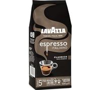 Lavazza, Espresso italien classique, café en grains naturels, idéal pour la machine à expresso, avec notes aromatiques florales, 100% arabique, intensité 5, torréfaction moyenne, paquet de 500 g