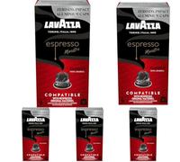 Lavazza, Espresso Maestro Classico, 10 capsules de café compatibles avec les machines Nespresso* Original, avec notes aromatiques de céréales et biscuits, 100% arabique, intensité 9, torréfaction