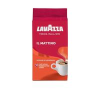 Lavazza, Il Mattino, Café Moulu, 1 Paquets de 250g, Idéal pour la Machine Filtre ou Manuelle, avec Notes de Fruits Secs, pour un Espresso au Goût Intense et Velouté, Robusta, Intensité 10/10