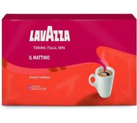 Lavazza - Il Mattino, Café Moulu, avec Notes Aromatiques de Fruits Secs, Espresso Goût Intense, Robusta, Intensité 10/10, 4x250g