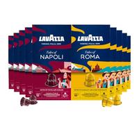Lavazza - Lot de 100 Capsules de Café Compatibles avec les Machines Nespresso Original - 50 Capsules Napoli aux Notes de Cacao et Caramel - 50 Capsules Roma aux Notes de Noisettes et Chocolat Noir