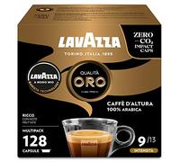 Lavazza, Lot de 16 capsules de café à la mode Mio, 128 capsules de café, avec notes de fruits et fleurs, 100 % arabique, intensité 9, torréfaction moyenne, saveur corporelle et aromatique, 8 paquets