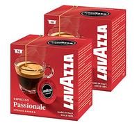 Lavazza - Lot de 2 boîtes de 16 capsules de café A Modo Mio Espresso Passionale