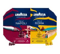 Lavazza - Lot de 200 capsules compatibles Nespresso - 100 Capsules Roma - 100 Capsules Napoli
