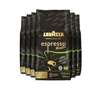 Lavazza, Lot de 6x1Kg Espresso Maestro,Café En Grains,Avec Notes Aromatiques De Fruits Secs Et De Chocolat,100% Biologique, Certifié Rainforest Alliance,Intensité 9/10,Torréfaction Lente Et Douce,6Kg