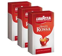 Lavazza Qualita Rossa, Café moulu, convient aussi pour French Press, Lot de 3, 3 x 250g