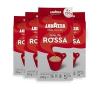 Lavazza Qualità Rossa - Lot de 4 cafés moulus, torréfaction moyenne, 250 g chacun