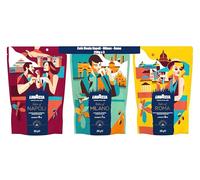 Lavazza, Tales of Italia, Lot de 3x200g Café Moulu (Roma + Napoli + Milano), 600g, Idéal pour Machine Expresso, Filtre ou Manuelle, Arabica & Robusta, Intensités 7/8/9, Notes Gourmandes