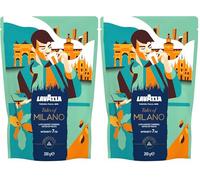 Lavazza, Tales of Milano, Café Moulu, 200 g, Idéal pour la Machine Filtre ou Manuelle, Notes de Miel et Fruits Secs, 100% Arabica, Intensité 7/10, Torréfaction Claire (Lot de 2)