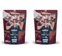 Lavazza, Tales of Roma, Café Moulu, 200 g, Idéal pour la Machine Filtre ou Manuelle, Notes de Noisette et Chocolat Noir, Arabica & Robusta, Intensité 8/10, Torréfaction Moyenne (Lot de 2)