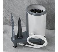 Lave-bouteille manuel avec brosse de nettoyage à 360° et tuyau de 90 cm, pas d'électricité nécessaire, outil de nettoyage du verre pour magasins de boissons et restaurants