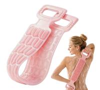 Lave-dos en silicone double face avec poignées 70 cm | Les doubles poignées permettent une utilisation à deux mains, portable, convient pour les amoureux, les nageurs