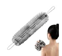 Lave-dos - Éponge de douche 2 en 1 avec poignées en corde | Nettoyant pour le corps | Pour femmes, filles, garçons, maison, voyage, spa, élimination des peaux mortes, éponge douce pour le dos, hygiène