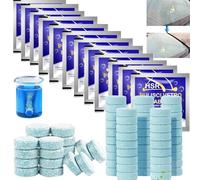 Lave Glace Concentré Pastille,50pc Pastille Lave Glace Voiture,Nettoyant Pare Brise,Pastille Lave Glace pour Pare-Brise,Effervescent Voiture,Lave Glace Voiture,Verre de Pare-Brise Nettoyage Détergent