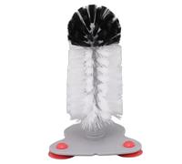 Lave-glace en verre, brosse de nettoyage en verre en plastique en nylon avec aspiration pour gobelet de vin rouge, brosse de nettoyage de bouteille d'eau pour tasses, carafe