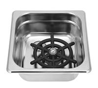 Lave-gobelet automatique, lave-gobelet automatique, nettoyeur de verre en acier inoxydable, for bar, pub, restaurant (taille : SM) (petite rondelle de tasse)