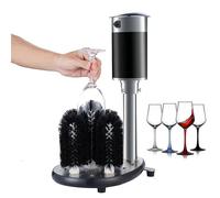 Lave-gobelet électrique vertical, 800 tasses/H, lave-verre commercial à 5 brosses, nettoyant pour verrerie 130W pour bar, cuisine, restaurant, hôtel